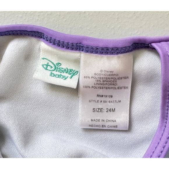 Disney Infant Authentic Character One Piece The Little Mermaid 24M Ruffle Ariel - Picture 2 of 5